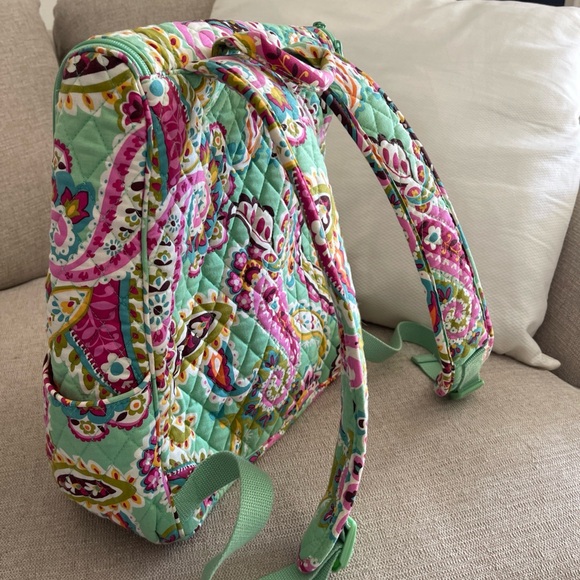 Vera Bradley Paisley, print campus backpack - Picture 2 of 10